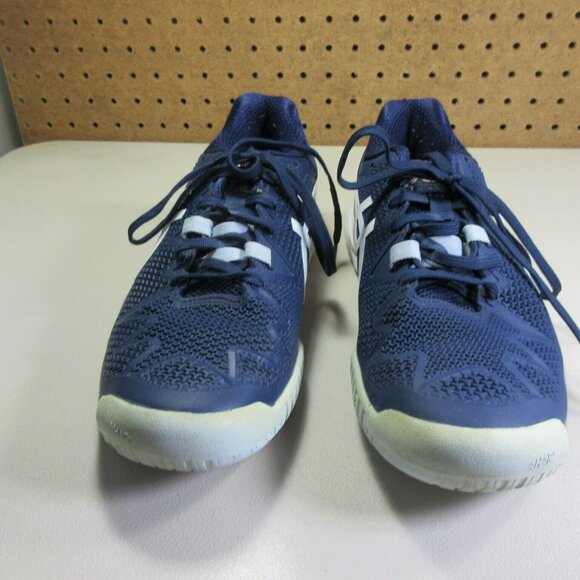 Asics Navy and White Athletic Shoes - Picture 2 of 8